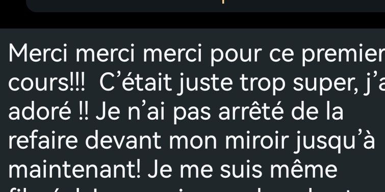 Témoignage cours sensualité femmes, Genève Lausanne